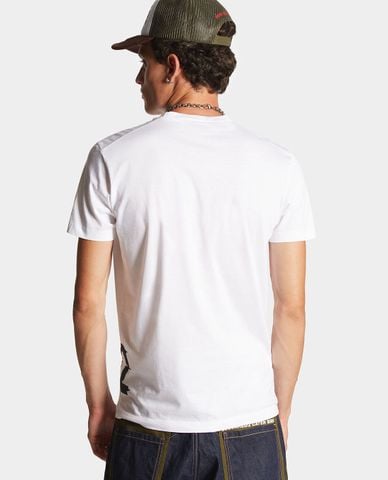  DSQUARED2 - Áo thun nam tay ngắn in logo cách điệu trẻ trung Cool Fit 