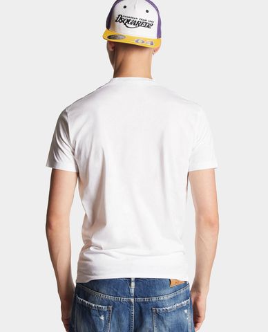  DSQUARED2 - Áo thun nam tay ngắn in hình hoạt hình Cool Fit 