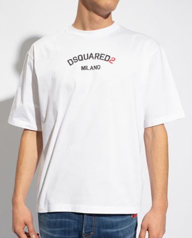  DSQUARED2 - Áo thun nam tay ngắn Varisity Fit 