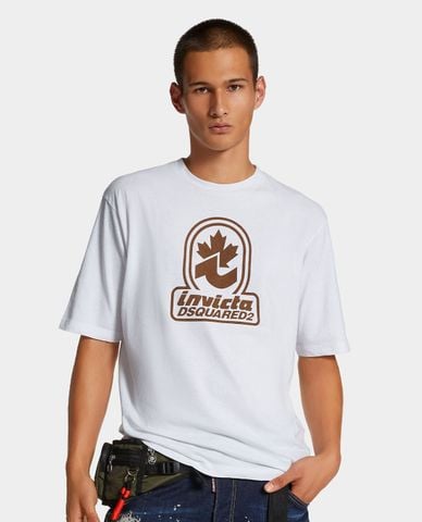  DSQUARED2 - Áo thun nam cổ tròn tay ngắn Invicta 