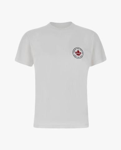  DSQUARED2 - Áo thun nam cổ tròn tay ngắn Logo Patch 