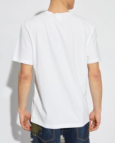  DSQUARED2 - Áo thun nam cổ tròn tay ngắn phối logo 