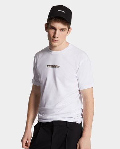  DSQUARED2 - Áo thun nam cổ tròn tay ngắn Cool Fit Outline 