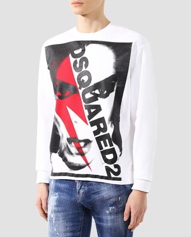  DSQUARED2 - Áo sweater nam tay dài RTW Red and Black 