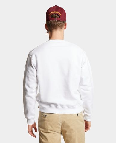  DSQUARED2 - Áo sweatshirt nam cổ tròn tay dài Red Maple Leaf 