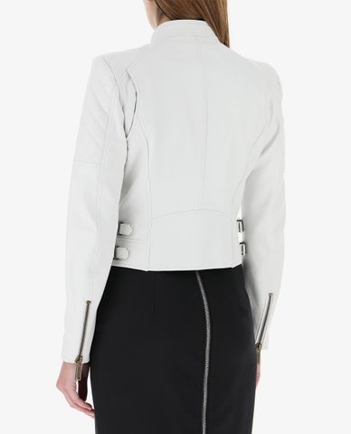  DSQUARED2 - Áo khoác demin nữ Leather Biker 