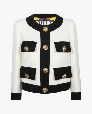  DSQUARED2 - Áo khoác nữ tay dài Boxy 