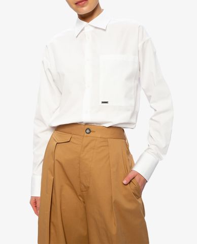  DSQUARED2 - Áo sơ mi nữ tay dài Slim Fit Pocket 
