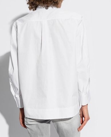  DSQUARED2 - Áo sơ mi nữ tay dài phối hoạ tiết 