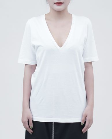  DSQUARED2 - Áo thun nữ tay ngắn cổ V 