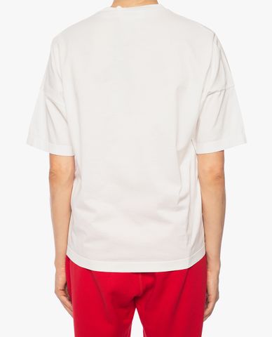  DSQUARED2 - Áo thun nữ cổ tròn phom suông phối hình in thời trang 