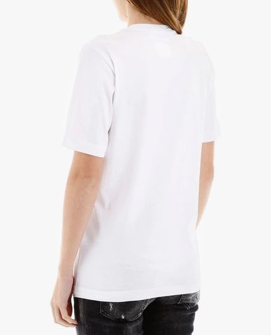  DSQUARED2 - Áo thun nữ phom suông cổ tròn tay ngắn Milano 