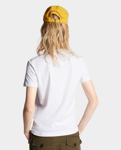  DSQUARED2 - Áo thun nữ cổ tròn tay ngắn Just Right 