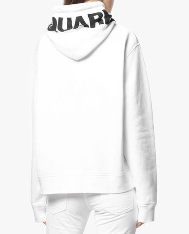  DSQUARED2 - Áo hoodie nữ phom suông tay dài hiện đại 