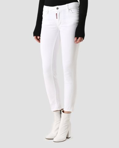  DSQUARED2 - Quần jeans nữ skinny Cropped Twiggy 