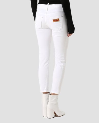  DSQUARED2 - Quần jeans nữ skinny Cropped Twiggy 