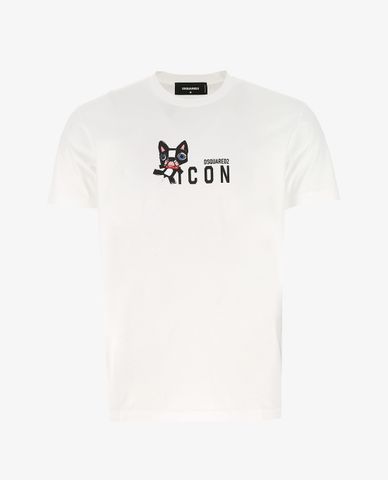 DSQUARED2 - Áo thun nữ ngắn tay cổ tròn Mini Mascotte 