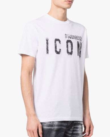  DSQUARED2 - Áo thun nam ngắn tay cổ tròn Icon 