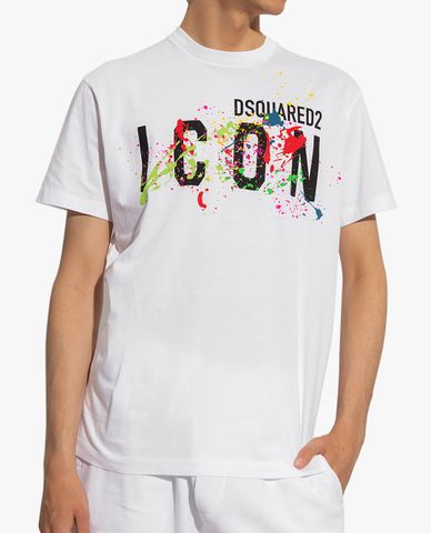  DSQUARED2 - Áo thun nam tay ngắn cổ tròn thời trang ICON 
