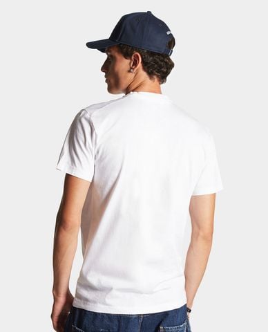  DSQUARED2 - Áo thun nam cổ tròn tay ngắn Icon Scribble Cool Fit 