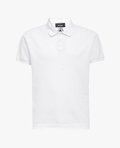  DSQUARED2 - Áo polo nam cổ bẻ tay ngắn trẻ trung Tennis 