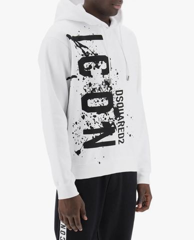  DSQUARED2 - Áo hoodie nam in logo Icon Splash Cool Fit 