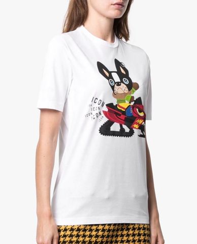  DSQUARED2 - Áo thun nữ ngắn tay cá tính Icon 