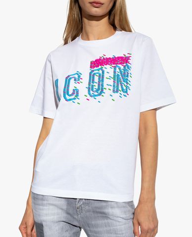  DSQUARED2 - Áo thun nữ cổ tròn tay ngắn Icon 