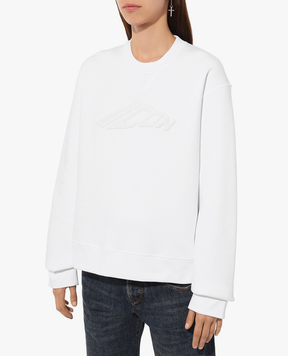 DSQUARED2 - Áo sweatshirt nữ cổ tròn tay dài Icon