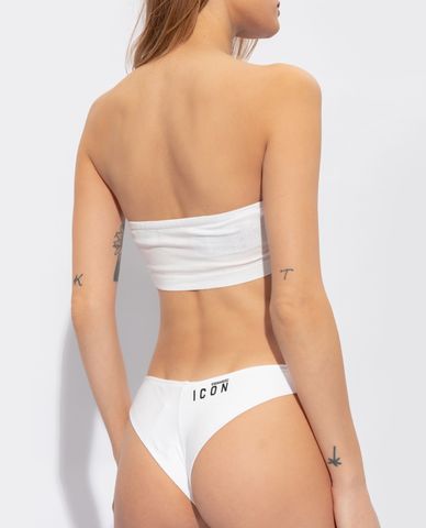  DSQUARED2 - Áo ống croptop phối logo Icon Darling 