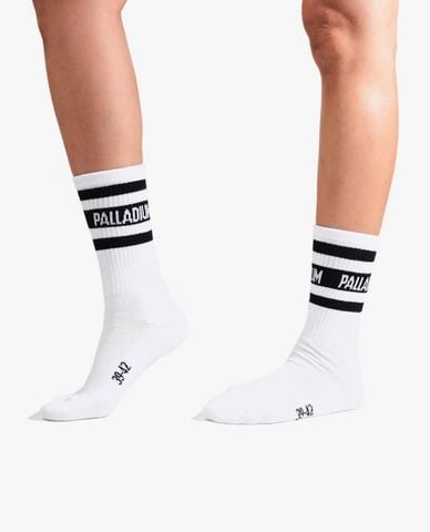  PALLADIUM - Vớ unisex cổ cao kẻ sọc 