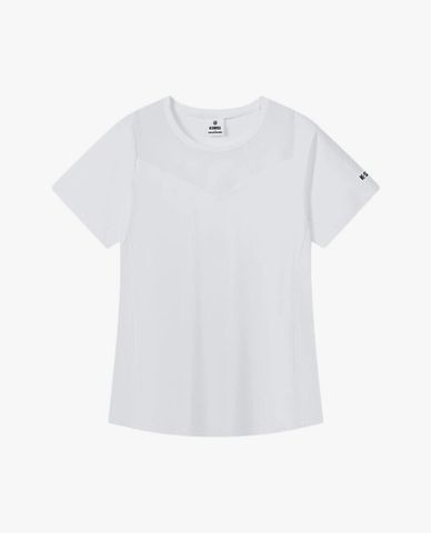  K-SWISS - Áo thun thể thao nữ cổ tròn tay ngắn Court 