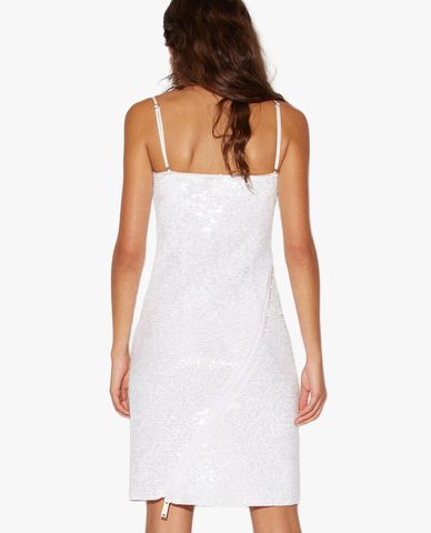  DSQUARED2 - Đầm hai dây mini Sequinned Zip Around 