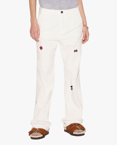  DSQUARED2 - Quần kiểu nữ phom suông hiện đại Monster Roadie 