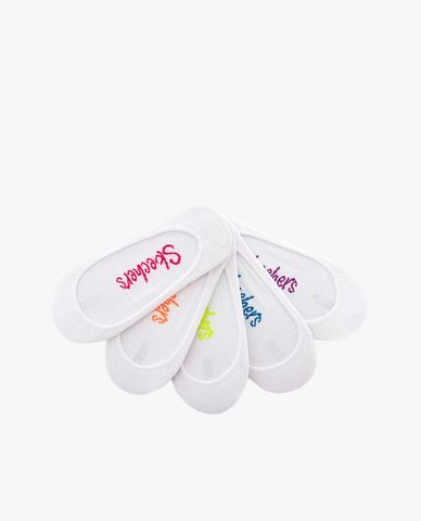  SKECHERS - Set 5 đôi vớ nữ cổ thấp thời trang Non Terry Superlow Liners 