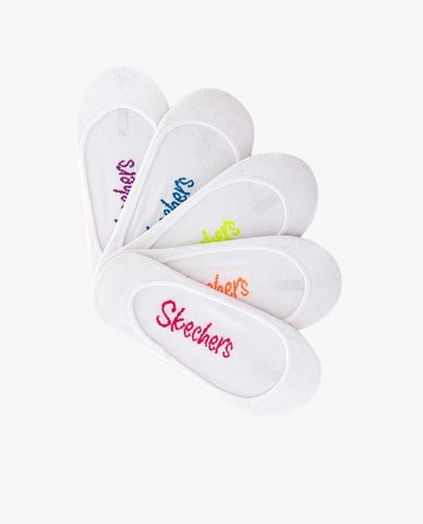  SKECHERS - Set 5 đôi vớ nữ cổ thấp thời trang Non Terry Superlow Liners 