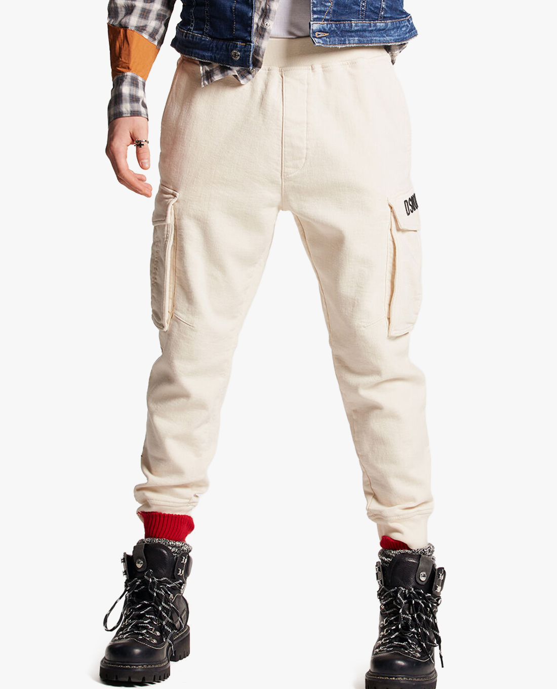 DSQUARED2 - Quần nam phom ôm Dyed Cipro Cargo