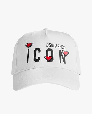  DSQUARED2 - Nón bóng chày nữ Icon Mini Hearts 