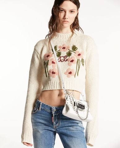  DSQUARED2 - Túi đeo vai nữ hình thang Gothic Belt 