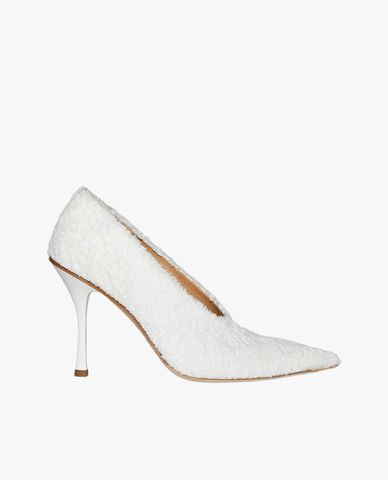  DSQUARED2 - Giày cao gót mũi nhọn phủ lông thời trang 