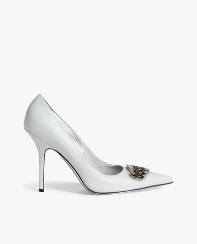  DSQUARED2 - Giày cao gót bít mũi phối logo Gothic 