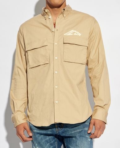  DSQUARED2 - Áo sơ mi nam cổ bẻ tay dài Icon New Generation 