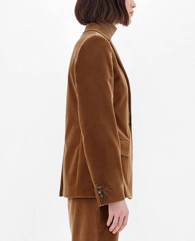  WEEKEND MAX MARA - Áo blazer nữ thanh lịch Cotton Velvet 