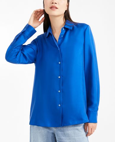  WEEKEND MAX MARA - Áo sơ mi nữ tay dài phom suông hiện đại Vadier 