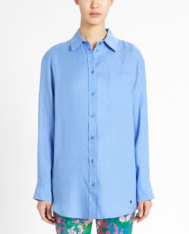  WEEKEND MAX MARA - Áo sơ mi nữ tay dài Linen Fabric 