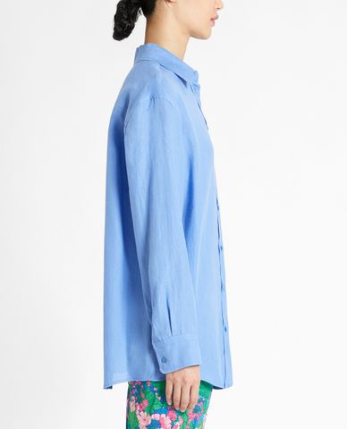  WEEKEND MAX MARA - Áo sơ mi nữ tay dài Linen Fabric 