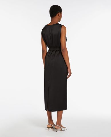  WEEKEND MAX MARA - Đầm sát nách midi xẻ tà phối thắt lưng Baiardo 