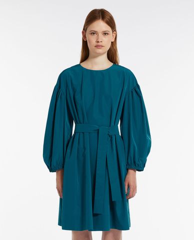  WEEKEND MAX MARA -Đầm xếp li mini cổ tròn tay phồng Jangy 