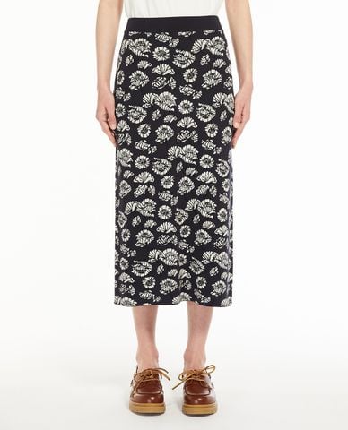  WEEKEND MAX MARA - Chân váy phom suông midi phối hoạ tiết hoa Lena 