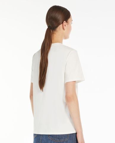  WEEKEND MAX MARA - Áo thun cổ tròn tay ngắn phối hình in nổi bật Yen 